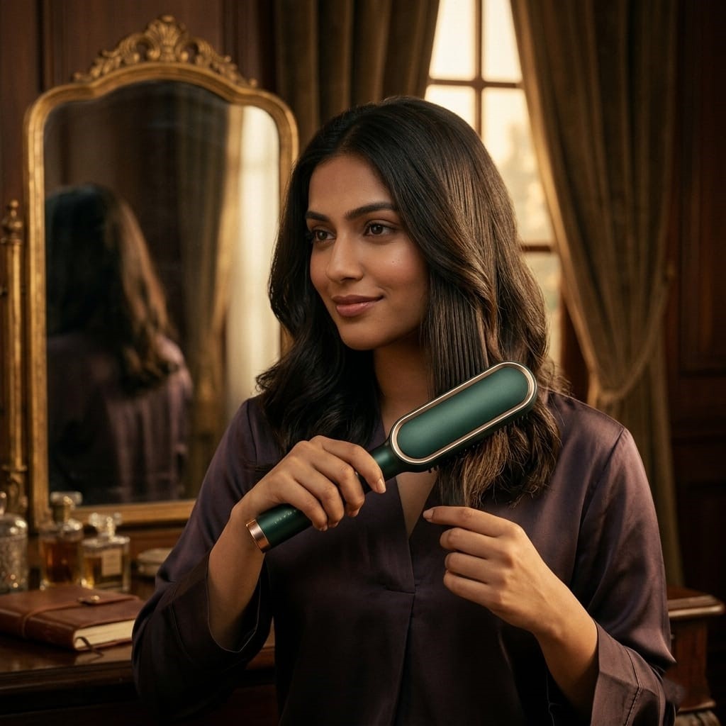 Hair Straightening Comb Electric Hot Brush